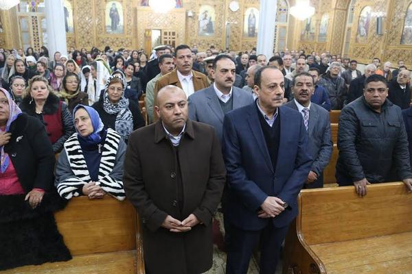 محافظ المنوفية يفقد تأمين الكنائس ويقدم التهنئة بالعام الجديد
